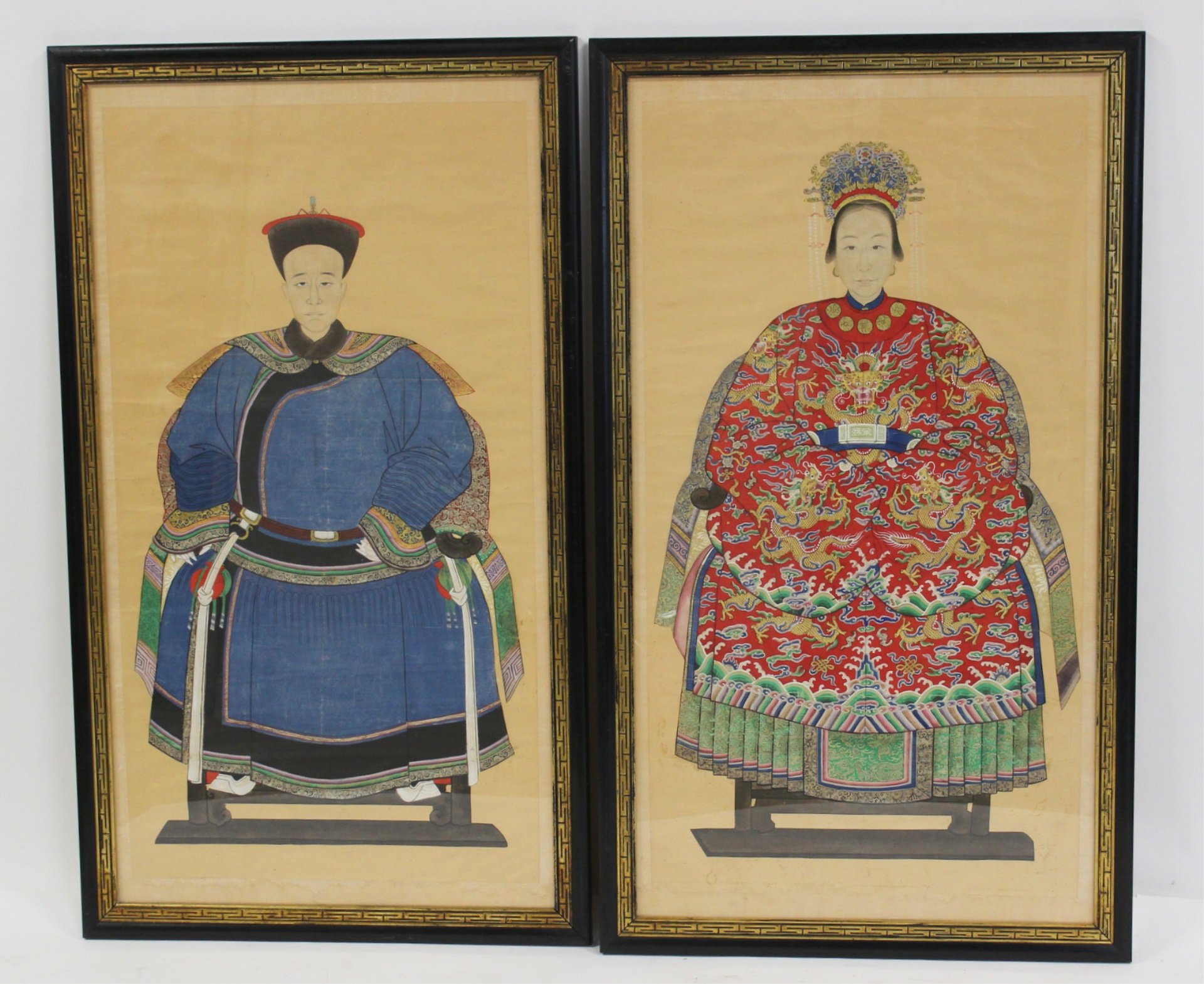 (2) INDIVIDUALLY FRAMED ANCESTRAL