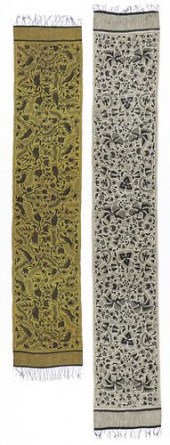 2 INDONESIAN SILK BATIK SHOULD