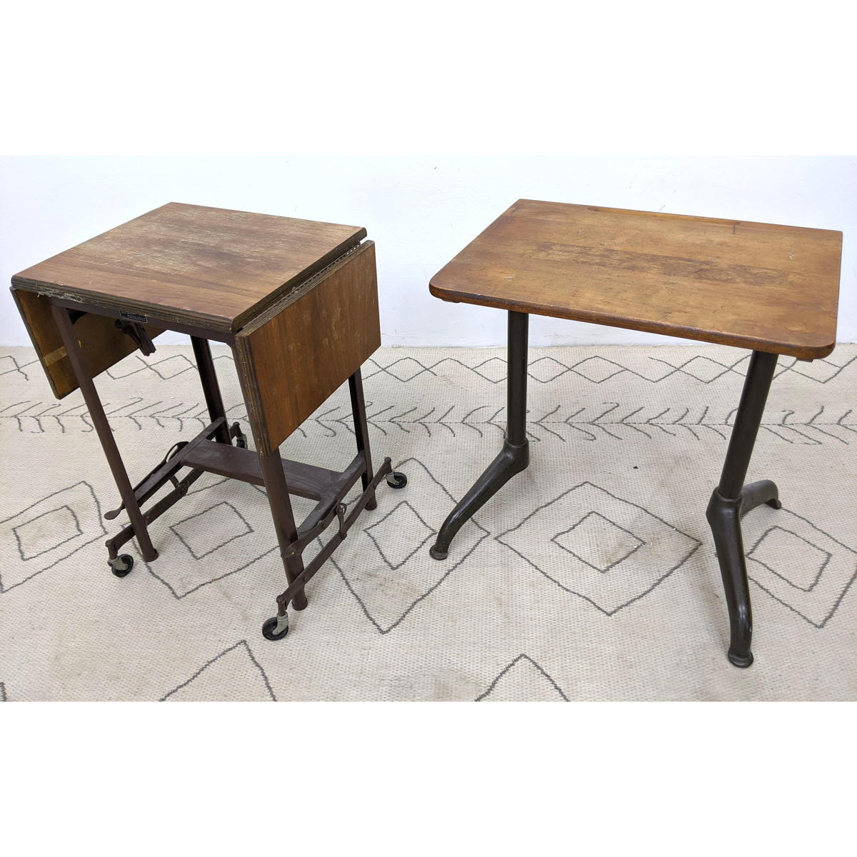 2 Industrial Wood and Steel