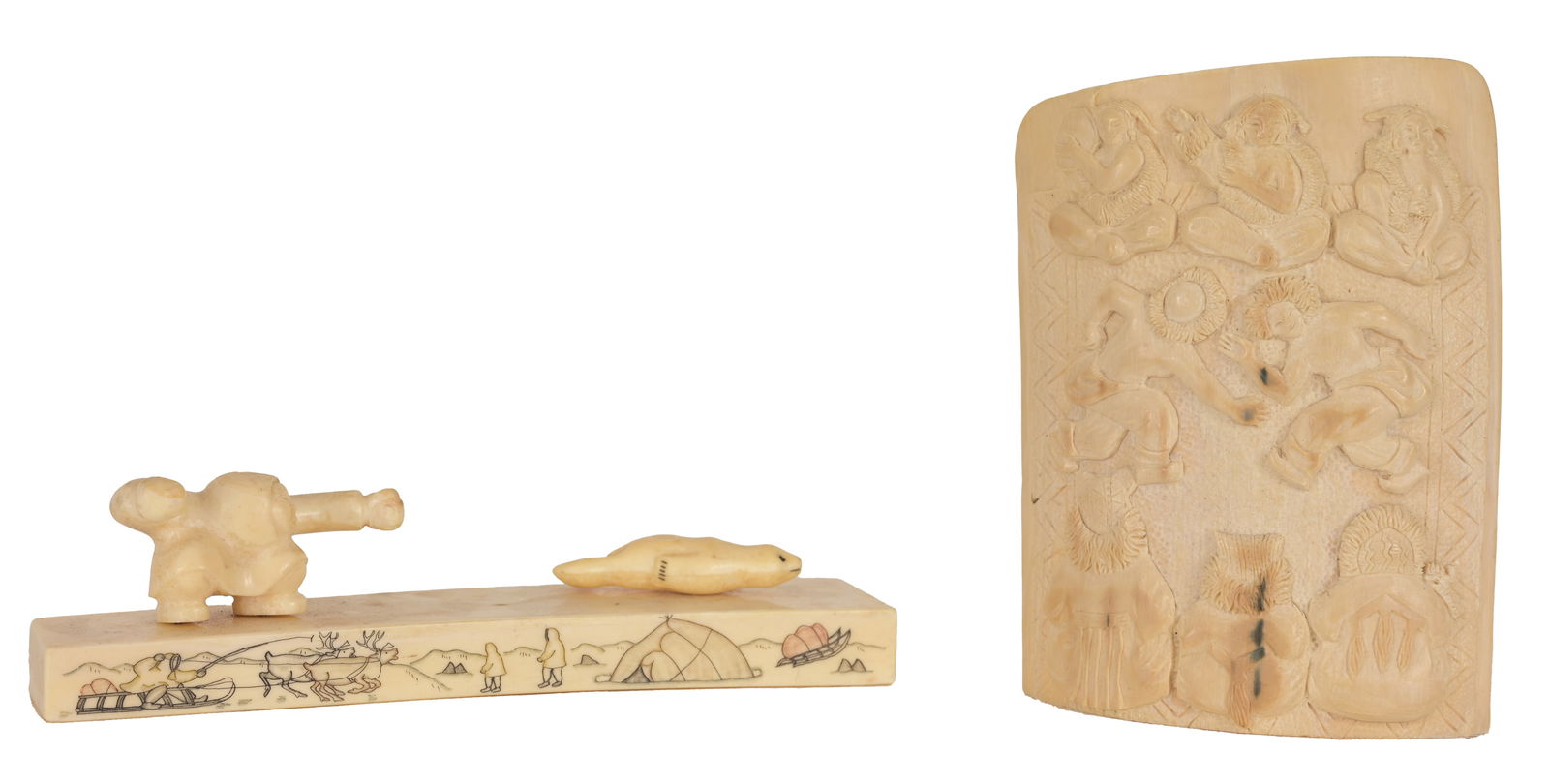 (2) INUIT BONE CARVINGS(2) Inuit