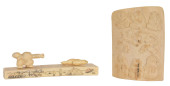(2) INUIT BONE CARVINGS<br>(2)