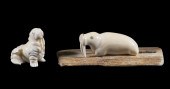 (2) INUIT SCULPTURES OF WALRUS