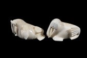 (2) INUIT SCULPTURES OF WALRUS