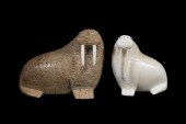 (2) INUIT SCULPTURES OF WALRUS