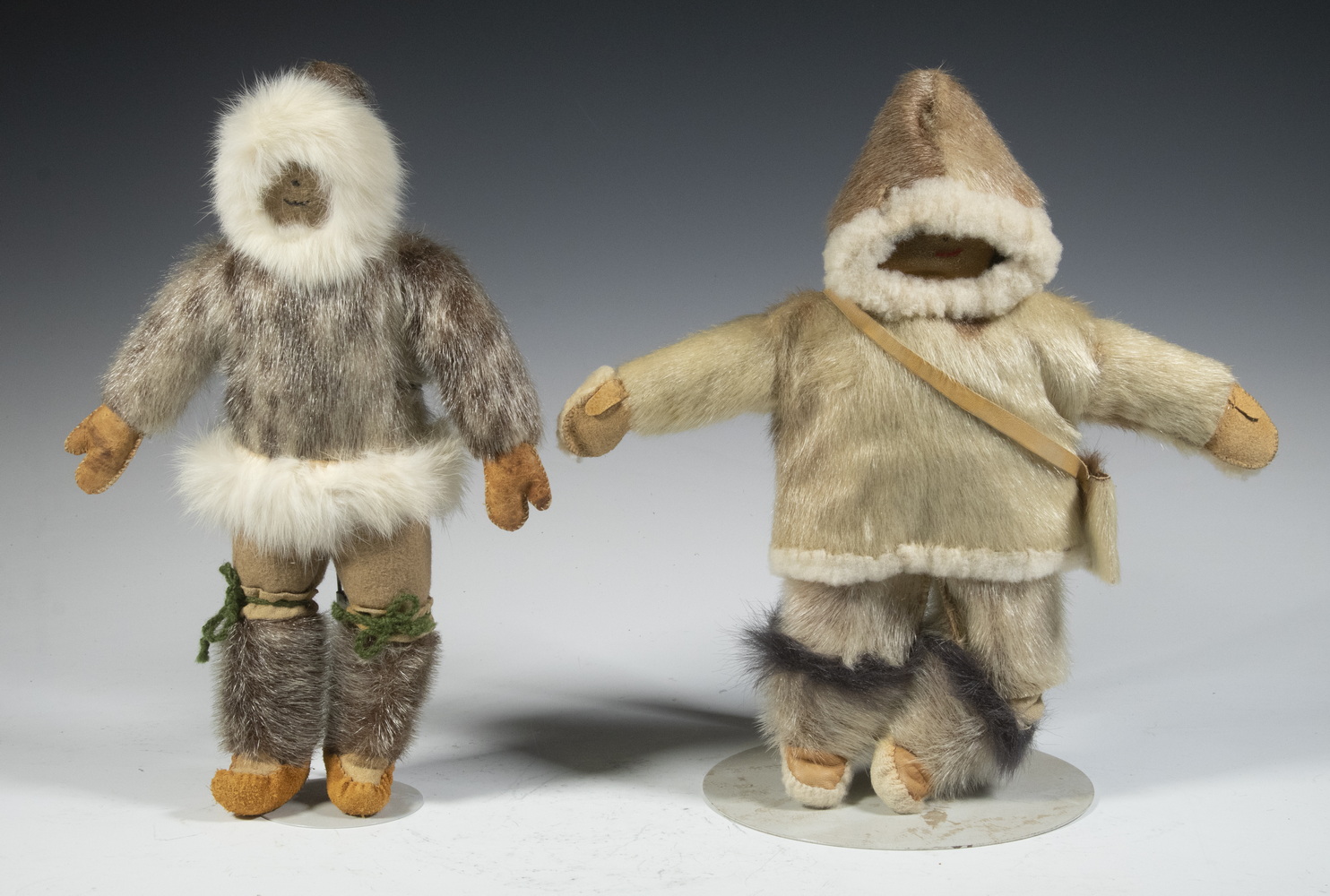 (2) INUIT SEALSKIN DOLLS FROM