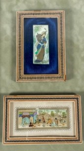 2 IRANIAN PERSIAN MINIATURES H
