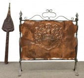 (2) IRON & COPPER FIREPLACE SC