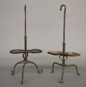 2 IRON GREASE LAMPSTwo late 18