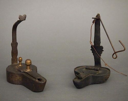 2 IRON GREASE LAMPSTwo late