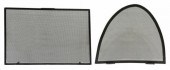 (2) IRON MESH FIREPLACE SCREEN