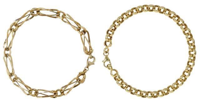 (2) ITALIAN 14KT & 10KT YELLOW GOLD