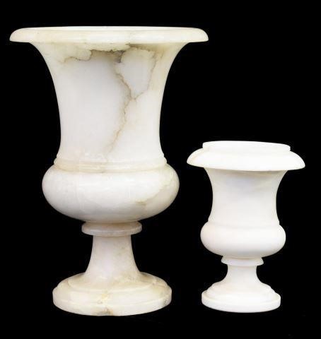 (2) ITALIAN ALABASTER CAMPAGNA FORM
