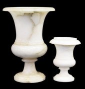 (2) ITALIAN ALABASTER CAMPAGNA