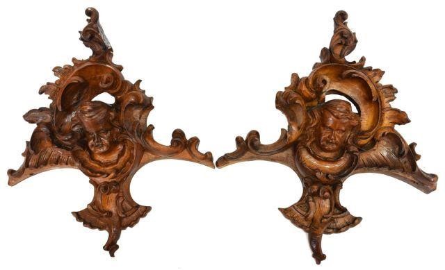 (2) ITALIAN ARCHITECTURAL FIGURAL