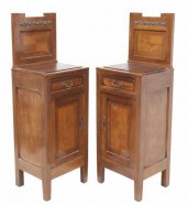 (2) ITALIAN ART NOUVEAU BEDSID