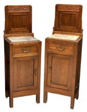 (2) ITALIAN ART NOUVEAU BEDSID
