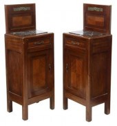 2) ITALIAN ART NOUVEAU MARBLE-