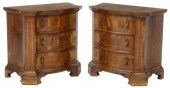 (2) ITALIAN BAROQUE STYLE BURL