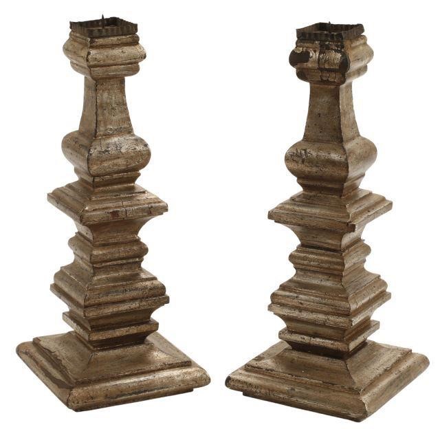 (2) ITALIAN BAROQUE STYLE CARVED