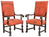 2) ITALIAN BAROQUE STYLE WALNU