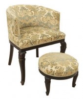 (2) ITALIAN BOUDOIR ARMCHAIR &
