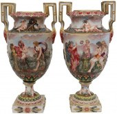 (2) ITALIAN CAPODIMONTE PORCEL