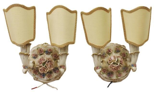 (2) ITALIAN CAPODIMONTE STYLE