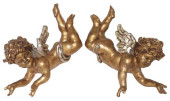 (2) ITALIAN CARVED GILTWOOD AR