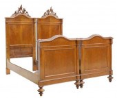 (2) ITALIAN CARVED WALNUT LOUI