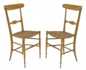 (2) ITALIAN CHIAVARI CARVED &