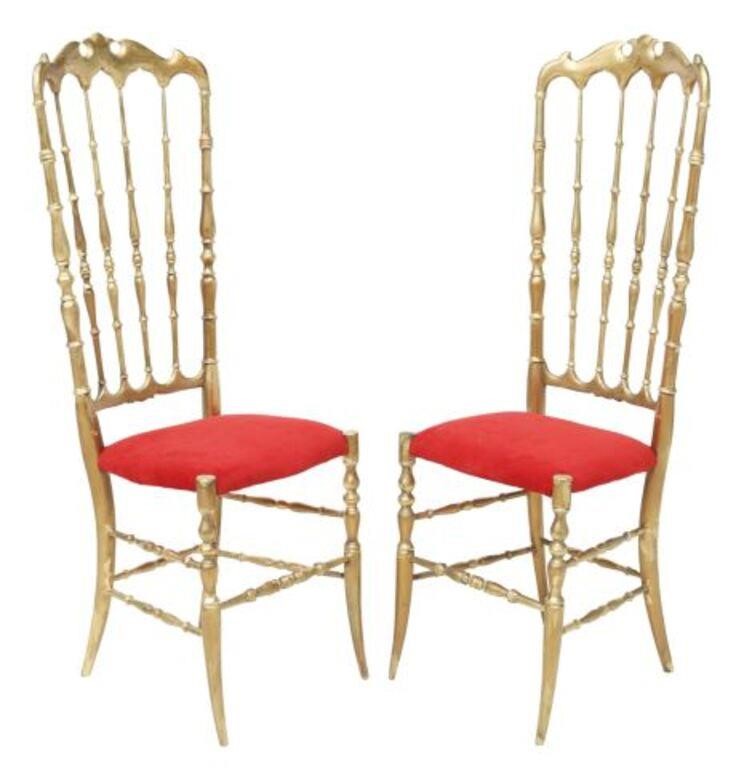 (2) ITALIAN CHIAVARI GILTWOOD