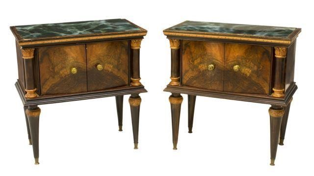 (2) ITALIAN EMPIRE REVIVAL BURLWOOD