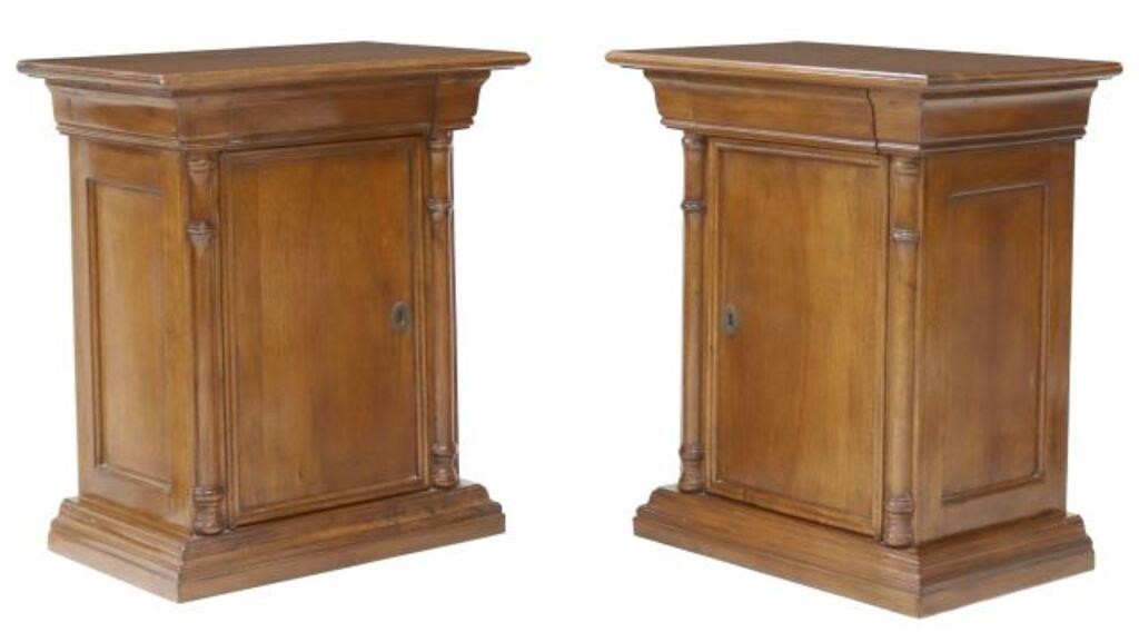 (2) ITALIAN EMPIRE STYLE MAHOGANY