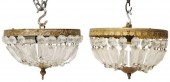 (2) ITALIAN GILT METAL & CRYST