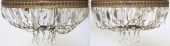 (2) ITALIAN GILT METAL & CRYST