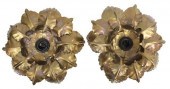 (2) ITALIAN GILT METAL LEAF-FO