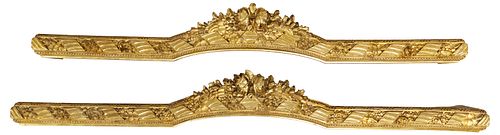 (2) ITALIAN GILTWOOD WINDOW PELMETS
