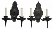 (2) ITALIAN GOTHIC STYLE IRON