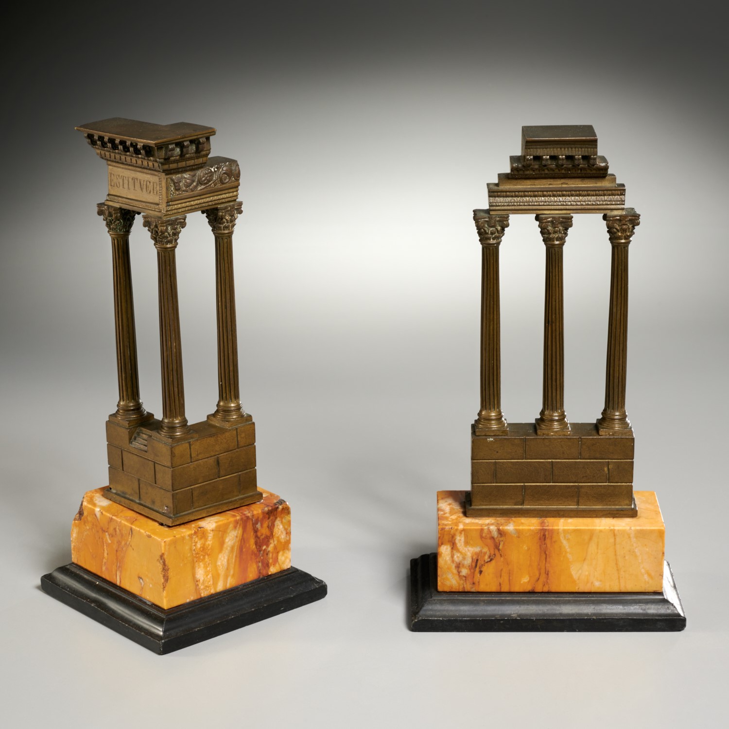 (2) ITALIAN GRAND TOUR BRONZE