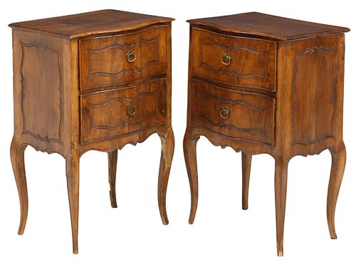 (2) ITALIAN LOUIS XV STYLE CARVED