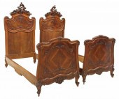(2) ITALIAN LOUIS XV STYLE BED