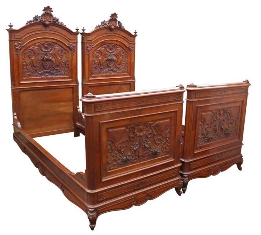 (2) ITALIAN LOUIS XV STYLE CARVED