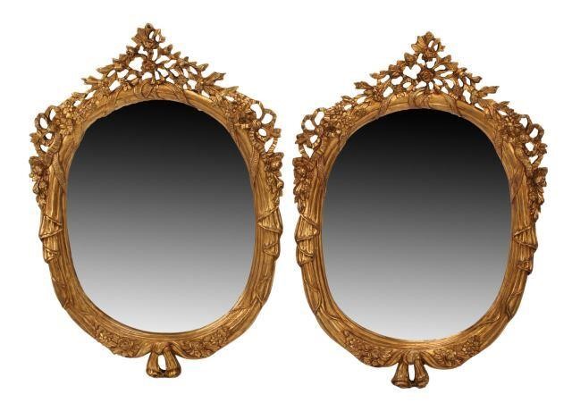 (2) ITALIAN LOUIS XV STYLE GILTWOOD