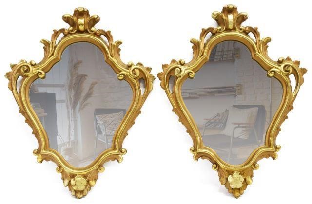 (2) ITALIAN LOUIS XV STYLE GILTWOOD