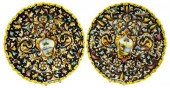 (2) ITALIAN MAJOLICA CHARGERS