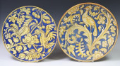 (2) ITALIAN MAJOLICA GLAZED TE