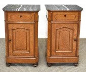 (2) ITALIAN MARBLE-TOP BIRDSEY