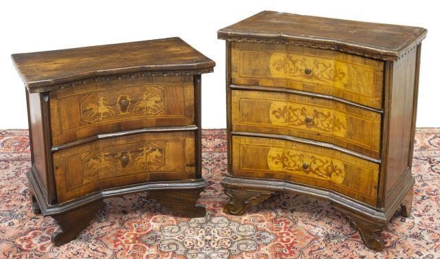 (2) ITALIAN MARQUETRY INLAID