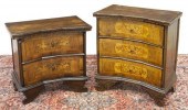 (2) ITALIAN MARQUETRY INLAID B