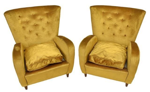 2) ITALIAN MID-CENTURY ARMCHAIRS
